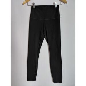 Lululemon logo Lululemon Black Leggings Solid Knit Women Size 4